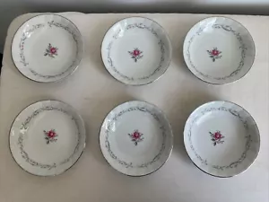 Royal Swirl Fine China Japan 5.5" Dessert Bread Plate Bowl (Set of 6) - Picture 1 of 5