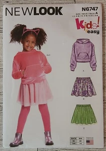 New Look N6747 Toddler/Children's Hoodie and Skirts ~ Size 3 - 8 - Picture 1 of 3