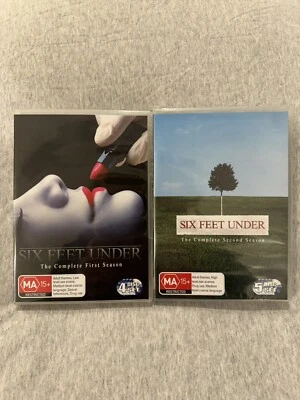Six Feet Under HBO DVD Complete Seasons 1 & 2 9 Discs Drama R4 PAL VGC Sealed - Image 1 of 4