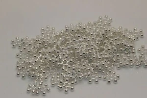 8mm Silver Plated Premium Quality Snowflake Spacer, 50 100 - Picture 1 of 2