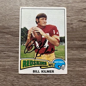 Billy Kilmer 1975 Topps Autographed Redskins Signed Auto #480 - Picture 1 of 2
