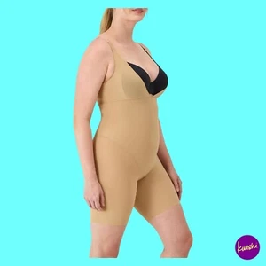 MAIDENFORM Women's Open Bust Body Shaper, Style FL2556, Beige, UK XL - Picture 1 of 7