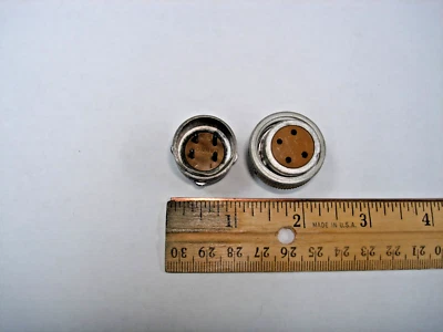 ITT Cannon 4 Pin Connector Set Standard K Series WK-4 Sure Seal - Image 1 of 4