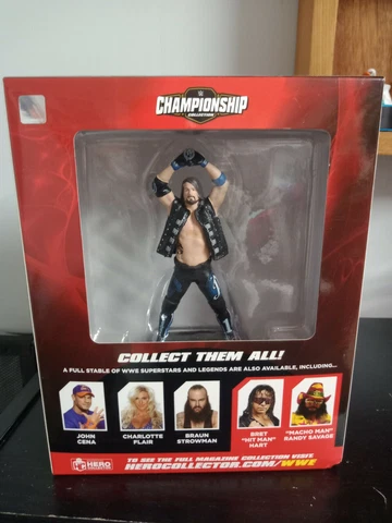 WWE Championship Collection AJ STYLES Hero Collector 6" FIGURINE Magazine New Cover