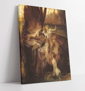 HERBERT DRAPER, DIE KLAGE UM ICARUS - LEINWANDKUNST KUNSTDRUCK - Bild 1 von 2