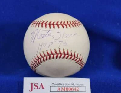 Monte Irvin HOF 73 JSA COA Autograph Major League OML Signed Baseball 1 - Image 1 of 2