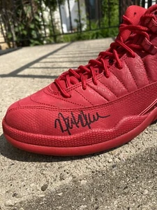 NICK NURSE SIGNED AIR JORDAN 12 RETRO GYM RED NEW DEADSTOCK AUTOGRAPHED SHOE 1/1 - Picture 1 of 5