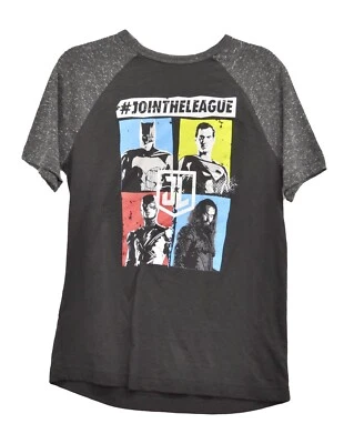 DC COMICS LIGA DE LA JUSTICIA Niños IMPRESIÓN GRÁFICA T NEGRA Pequeño 8 Foto 1 de 4