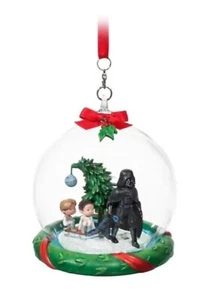 NUOVO Disney Star Wars Darth Vader & Family Cupola di Vetro Sketchbook Ornamento 2023 - Foto 1 di 4