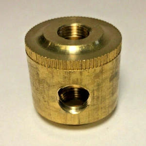 New Turned Brass 2 Pc. Cluster Lamp Body, 2 Light, 1/8F Tap, Unfinished #CB455 - Picture 1 of 3