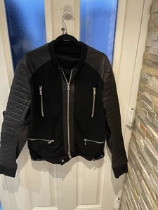 Balmain Biker Leather Jacket Size L - Picture 1 of 7