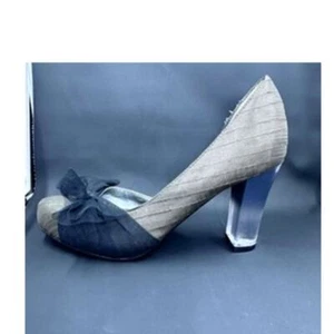 "SIMPLY VERA WANG", Gray High Heel Shoes,Lucite Heel, NO SIZE!!PLZ READ!! - Picture 1 of 11