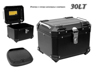 KIT BAULETTO ABS X-PLOR 30LT NERO+universale per Aprilia Shiver - Foto 1 di 1