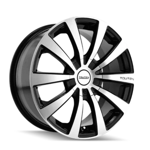 Touren Tr3 Wheel 3130 Black Machined Face Machined Lip 17X7 5-110 40mm 72.62mm - Picture 1 of 2