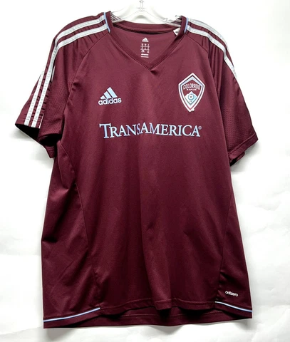 Adidas XL Climacool Colorado Rapids TransAmerica Maroon Jersey(D3) Cover