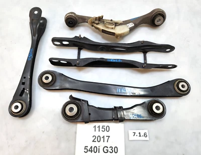 ✅ 17-20 OEM BMW G30 suspensión trasera pasajero brazo de control lateral Wishbone SET 66k Foto 1 de 4