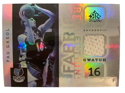 2005-06 Upper Deck Reflections Patch Pau Gasol Fabric Reactions FR-PG - Image 1 of 2