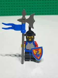 100% LEGO Castle Kingdoms Knight Minifigura Dragon Blue Shield Rare - ¡Vintage! - Imagen 1 de 3