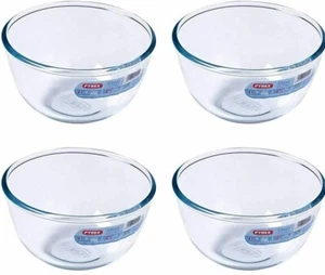 4x Pyrex Classic Fridge Freezer Oven Microwave Dishwasher Glass Mixing Bowl 0.5L - Picture 1 of 2