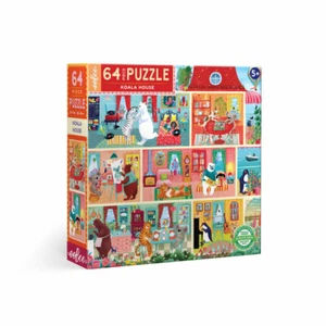 eeBoo 64 Pc Puzzle – Koala House Kids Toy Family Puzzle Age 5+ 04389 - Picture 1 of 8