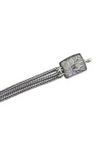 Tabra Verbinder Armbandkette 925 Sterlingsilber 3 Stränge Blumenmuster CBR33 - Bild 1 von 3