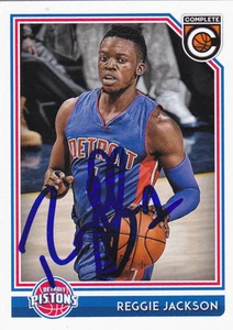 REGGIE JACKSON DETROIT PISTONS SIGNED CARD LOS ANGELES CLIPPERS THUNDER BOSTON - Picture 1 of 1