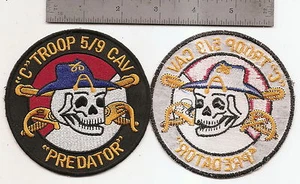 #179  US ARMY C TROOP 5-9 CAVALRY PATCH "PREDATOR" - Picture 1 of 1