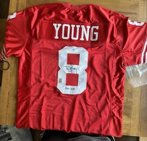 Steve Young 49ers Replica Jersey Autographed Inscribed “HOF 2005” PSA DNA X64644 - Picture 1 of 3