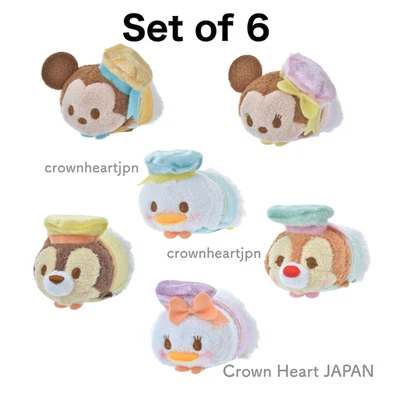 Disney Store JAPAN Donald Duck Birthday Pastel Sailor TSUM TSUM Mini S Plush Set - Image 1 of 4