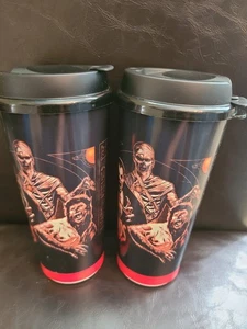 Halloween Horror Nights 2022 Universal Studios Plastikbecher mit Deckel 2er Set - Bild 1 von 6