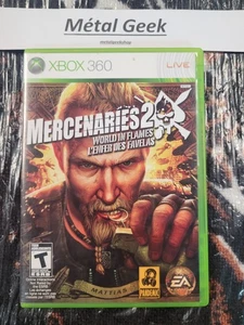 Mercenaries 2 World in Flames Xbox 360 CIB EN/FR probado envío gratuito en Canadá - Imagen 1 de 4