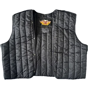 Harley Davidson Motorrad Jacke Weste Liner Only Herren 2XL Biker geknöpft Nylon - Bild 1 von 5