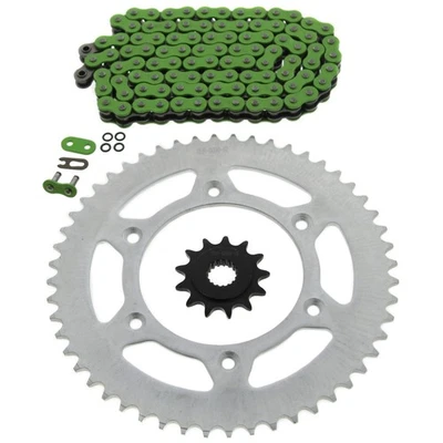 2004-2014 Honda CRF450R 450 R зеленый O кольцо цепи и звездочки 13/52 116L - Изображение 1 из 4