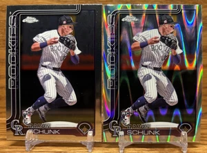 AARON SCHUNK RayWave Refractor Rookie Card LOT | 2025 Topps Chrome ROCKIES #238 - Picture 1 of 2