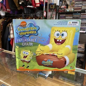 2001 Spongebob Squarepants Inflatable Chair Nickelodeon Sealed In Box Kidz Kraze - Picture 1 of 8