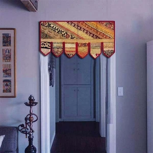33% OFF 40" HEAVILY SEQUIN SARI DOOR WINDOW DÉCOR TAPESTRY HANGING TORAN VALANCE - Picture 1 of 7