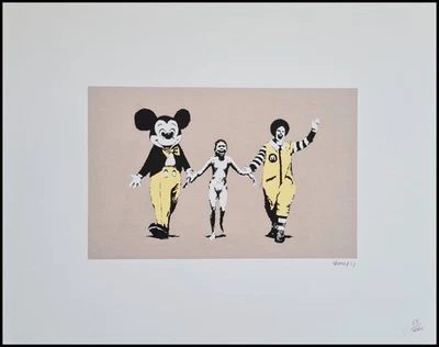BANKSY * Napalm * 50 x 40 cm * Lithografie * Kunstdruck * limitiert # 53/600 - Bild 1 von 4