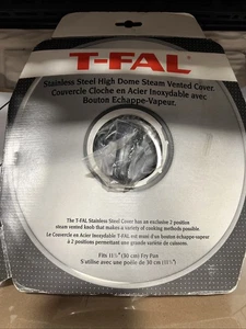 T-Fal Vented Replacement Lid Fits 11.5" Fry Pan Stainless Steel High Dome Revere - Picture 1 of 8
