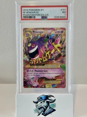 2014 Pokemon M Gengar EX #121 Phantom Forces Ultra Rare PSA 7 Mega Evolution - Image 1 of 4