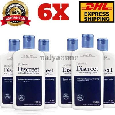 6X Restoria Discreet Hair Cream Gradual Color Restorer for Grey / Gray Hair - image 1 of 4