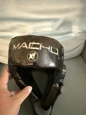 Casco de artes marciales negro Macho Sparring arnés protector Foto 1 de 3