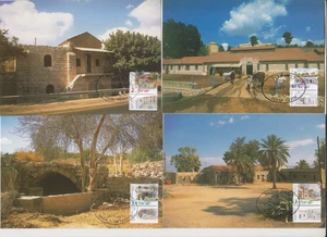 415 - Israel 2002 Maxim cards FDC Buildings - Picture 1 of 2