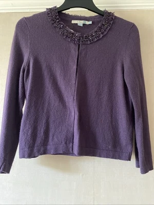 Cárdigan Boden talla 10. Pecho 34”, longitud 19”. Cuello de lentejuelas Foto 1 de 4
