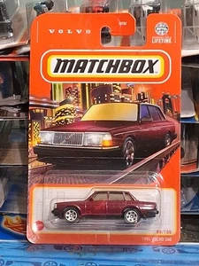 Matchbox Maroon 1986 Volvo 240 #88/100 - Bild 1 von 4