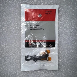 Radio Shack Amber Neon Lamp Assembly, 120VAC, 150 Lux, 1.5mA. 272-0707. New! - Picture 1 of 4