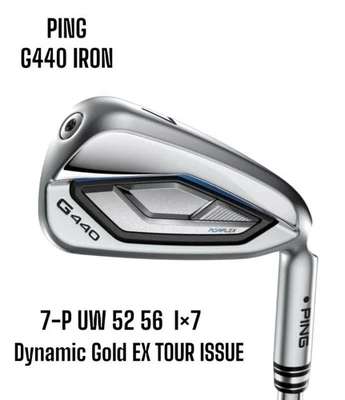 Ping    G440 Iron 7 P UW 52 56 7 piece set Dynamic Gold EX TOUR ISSUE - Image 1 of 2