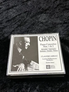 Chopin: Piano Concertos Nos. 1 & 2 - Claudio Arrau - Tested 3 CD's - Picture 1 of 5