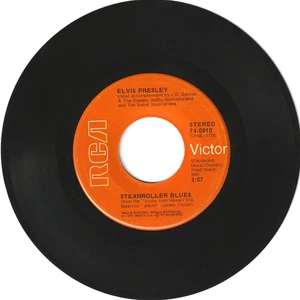Elvis - Steamroller Blues / Fool Vintage 45 RPM Vinyl Schallplatte Single 1973 - Bild 1 von 2