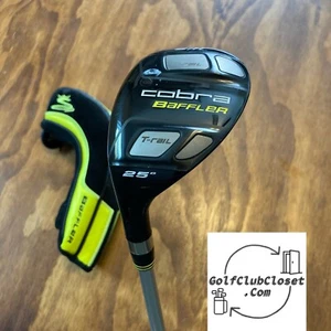 LH Cobra Baffler T-Rail 5 Hybrid Left Handed / 25° Stiff Flex Shaft 39.5” - Picture 1 of 7