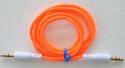 3FT ROUND BRAIDED NYLON 3.5mm Male Audio Headphone Cable Stereo AUX Jack Adapter - Image 1 of 4